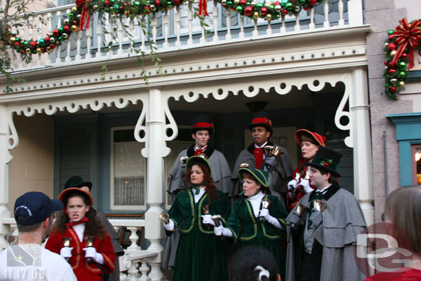 The Dickens singers are out in full force now