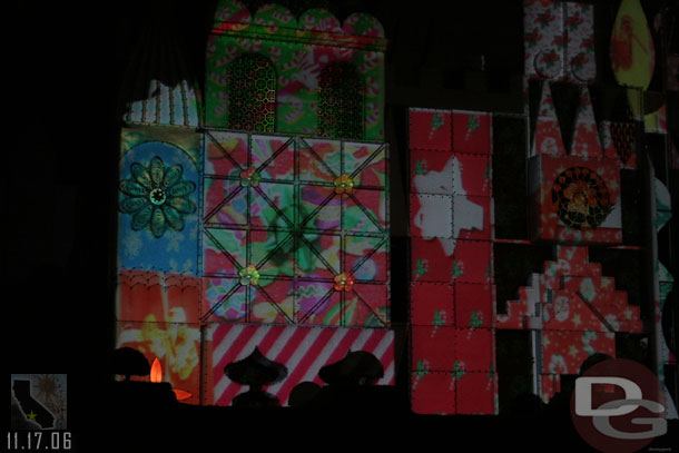 The projections on Small World were working this week.