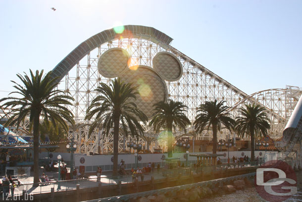 A distance shot of the Midway Mania work.. look for more shots in the Construction Progress section that will go up Sunday