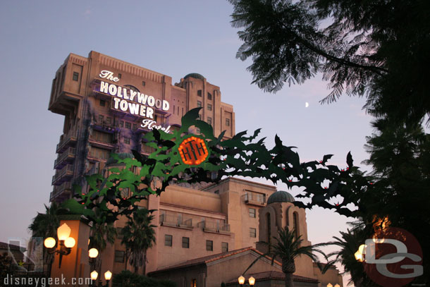 The Tower of Terror had a bat archway