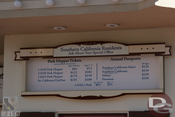 Current ticket prices (I thought I read multi day prices recently went up or will be..)