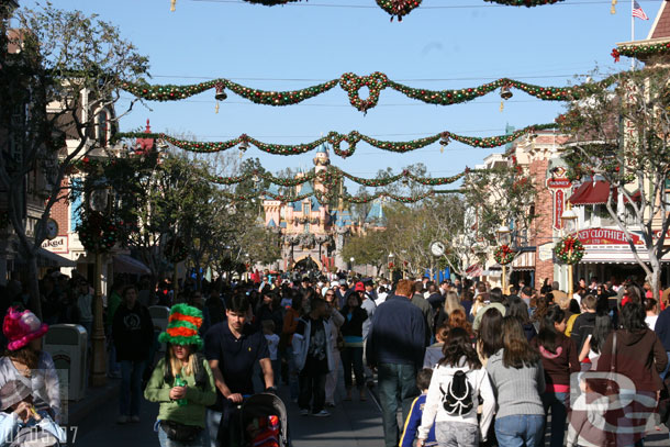 Main Street was fairly busy