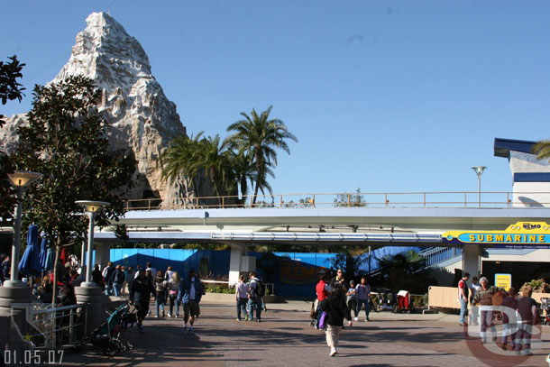 The monorail is re-opened and the construction walls are pushed back in Tomorrowland