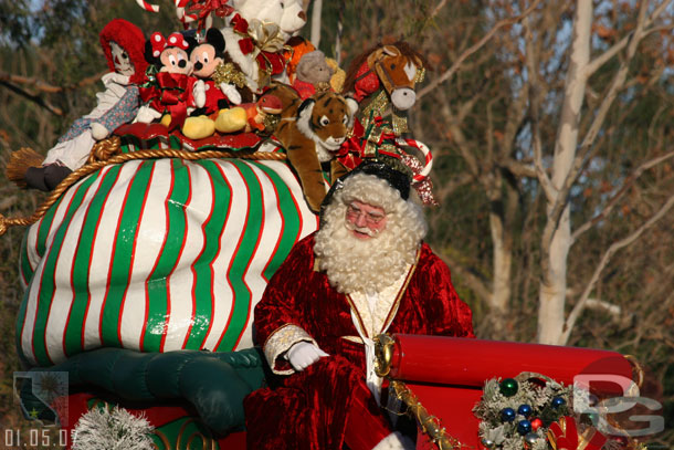 The end of the Christmas Fantasy Parade