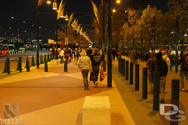 The Lion King Tram area, its been a while since we walked this way, the pavement work is all complete