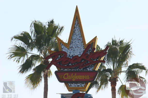 The Rockin sign atop Screamins sign