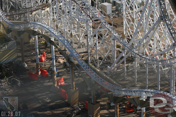 A look of the construction from above