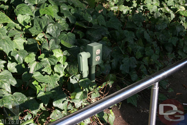 Did notice a couple outlets in the planters, I could not remember if they were there before, they probably were