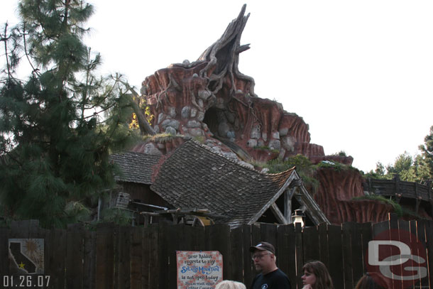 Splash Mountain is also down for rehab