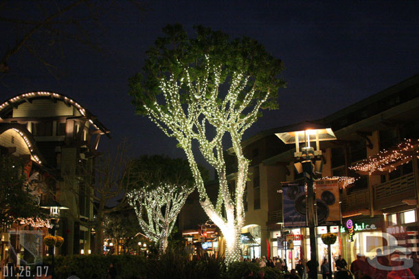 Downtown Disney was quiet for a Friday night