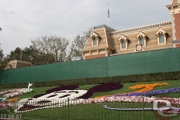 The Railroad is down, and there is a fence up along the track near the Main Street Station