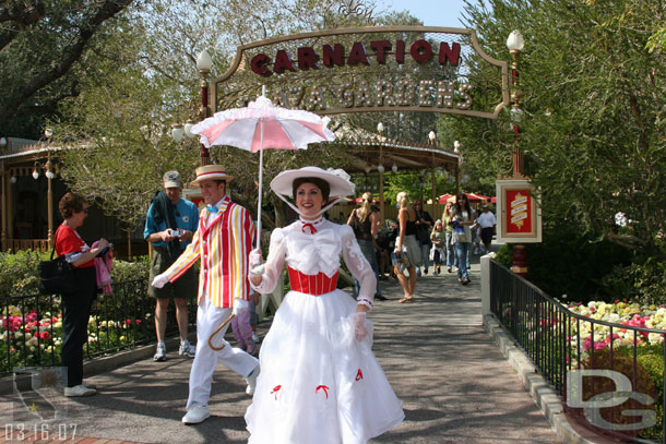 Mary Poppins out for a stroll