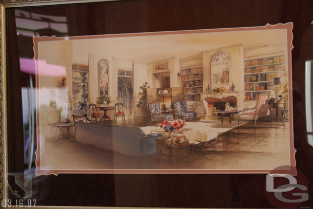 My favorite ones are these concept pieces for the apartment (which became the Disney Gallery)