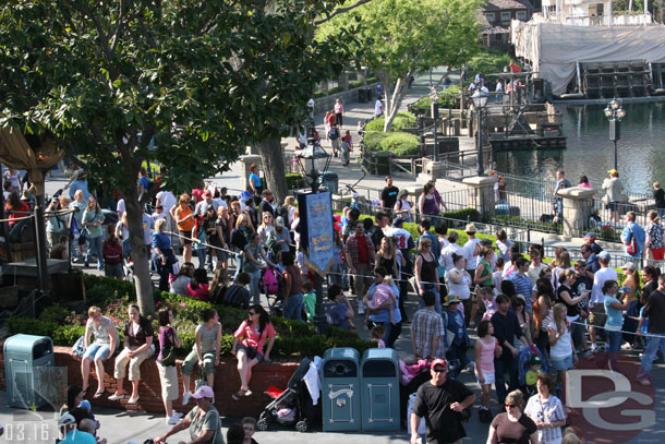 Looking out to NOS, this is the line for Pirates, which ran for quite a ways.  Note: Sunday Pirates turns 40...