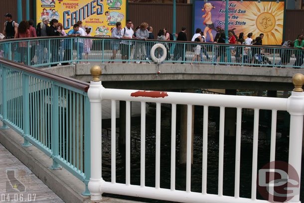 Still no progress on this peeling paint on the Pier