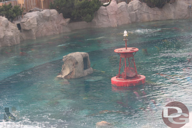 The buoy we spotted last trip is now out in the lagoon (Disney released photos showing the Seegulls being installed but no sign of them)