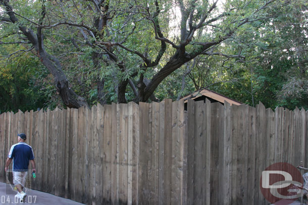 Work continues on the building in front of the ranch