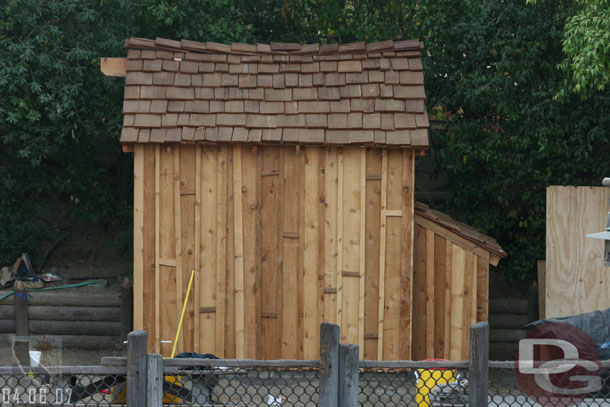 The new building near the cave that is visible from the Columbia looks to be complete