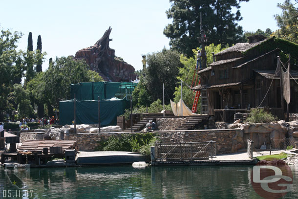 A look at the stage area, which now appears to be finished for the most part