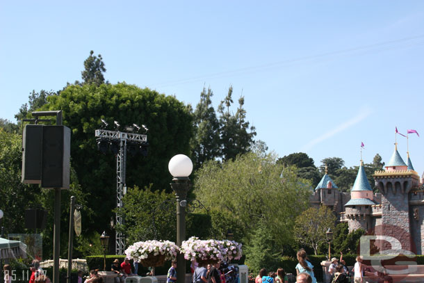 Lights near the castle, my guess is for Grad Nights