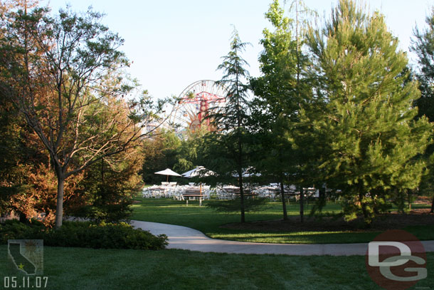 They were setting up for a private event at the Grand Californian