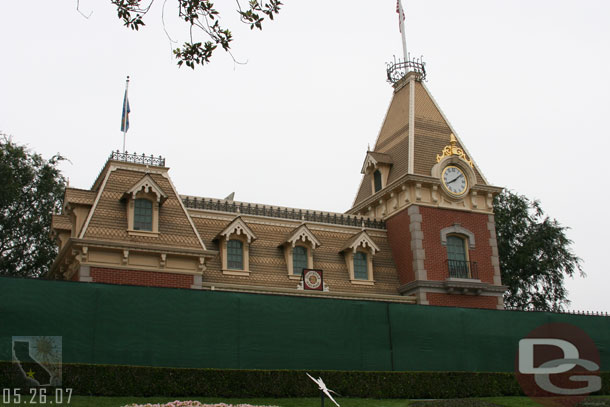 Work continues on the Disneyland Railroad