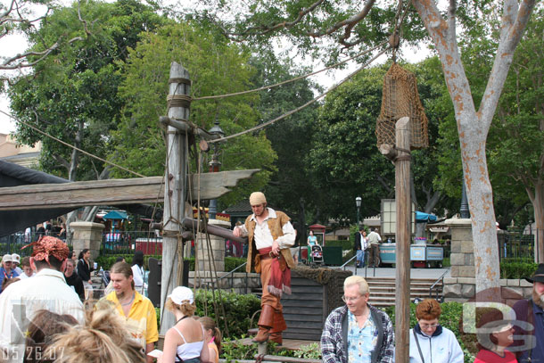 A Pirate is now posted near the queue to entertain you while waiting to go over to the Island