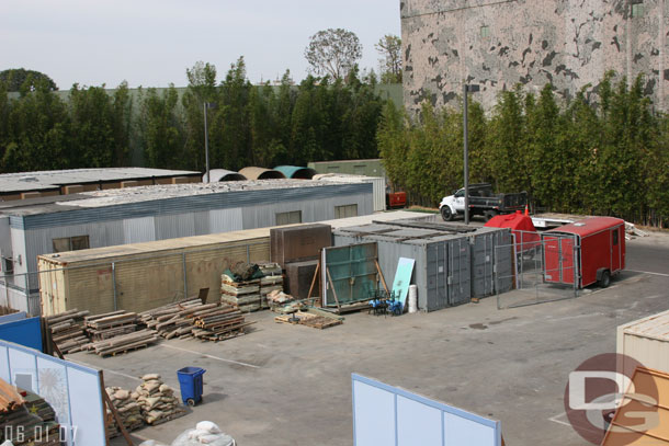 Noted the rescue boat (or whatever its called) is on a trailer parked backstage now instead of on the Rivers of America.