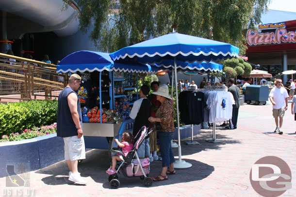 The VMK booth is gone and a Nemo merchandise location has taken its spot in Tomorrowland