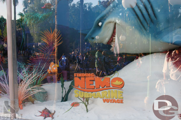 The window at Greetings from California now has a sticker for the Nemo subs