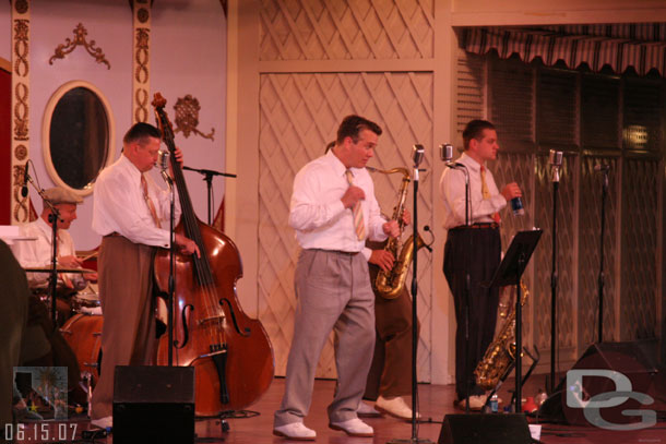 The band at Plaza Gardens