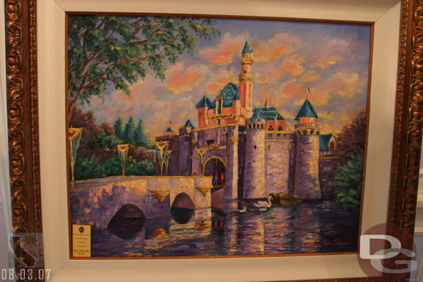 One of the paintings in the gallery