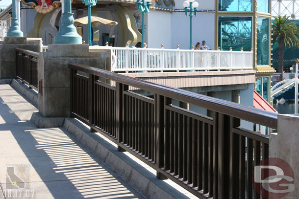 The repainting of these railings near the Pier is complete