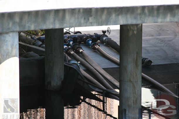 Noticed these pipes running out to the testing in the lagoon, must be the pumps for fountains.