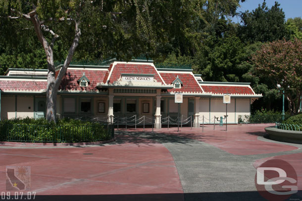 Some of the tarps have come down on the rehab of the guest services/locker area