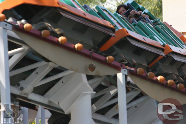 There are still quite a few lights hanging/out on Screamin