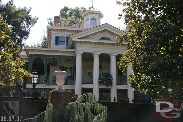 The Haunted Mansion is closed as its being transformed for the Holidays