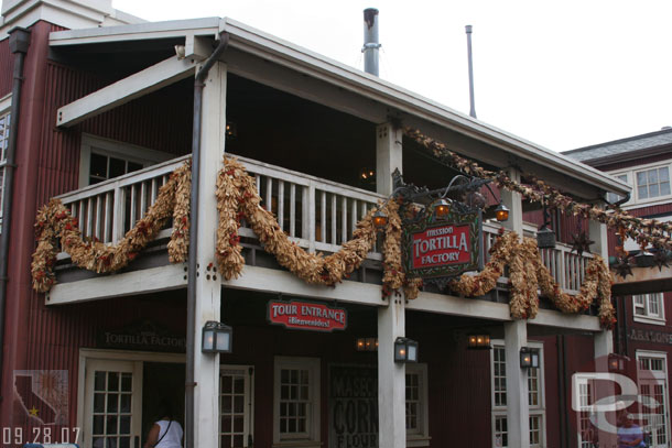 The wharf has some decorations up too