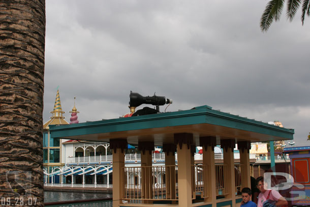 A random spotlight along the pier (again I think this was/is for the after hours party)