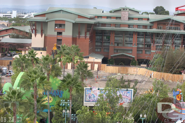 Construction on the Grand Californian expansion is moving along