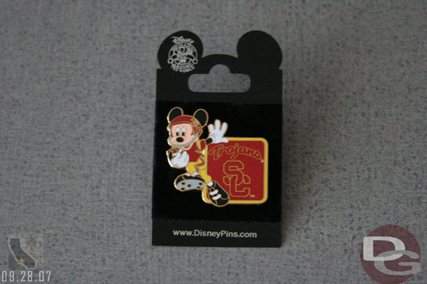 The USC Mickey Pin...  FIGHT ON TROJANS!!!