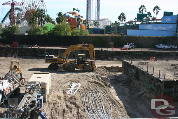 A shot of the Grand California expansion, the footprint of the new wing is visible now.  Look for more shots Sunday