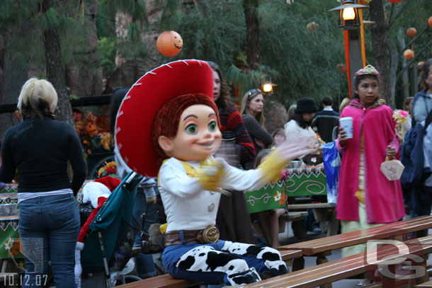 Jessie taking in the show
