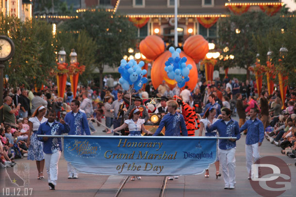 The honoray grand marshalls are coming