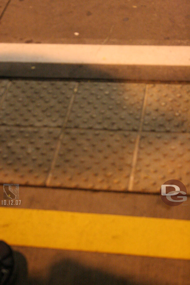 Also new lines at the Tram stop on the ground.