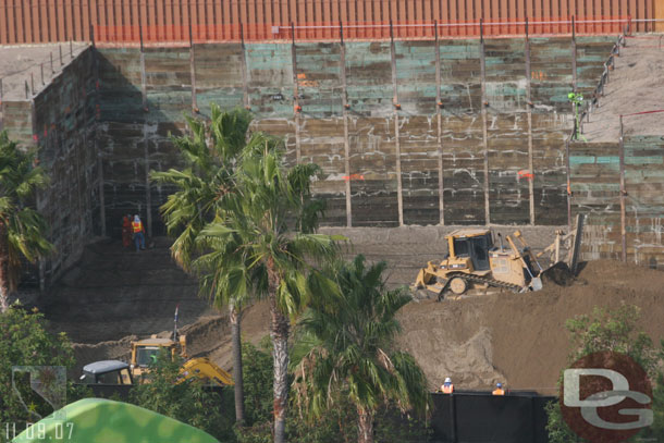 The hole for the Grand Californian Expansion is even larger now (check the Constrcution Progress section Sunday for a more in depth look)