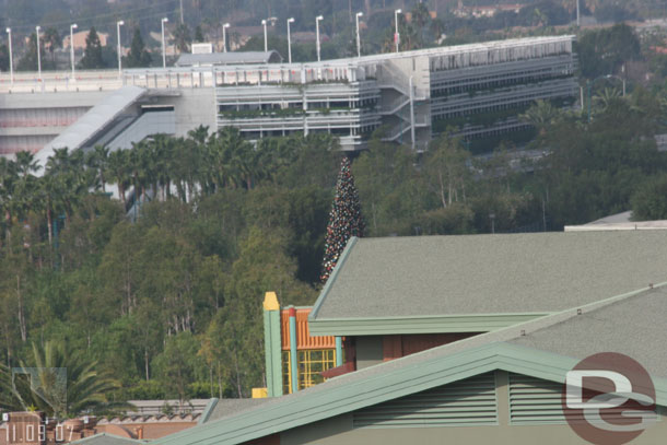 The Disneyland tree is visible from the Sun Wheel