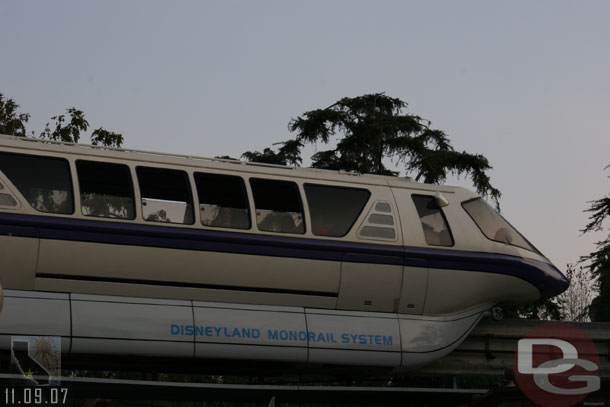 Monorail purple was also running Friday