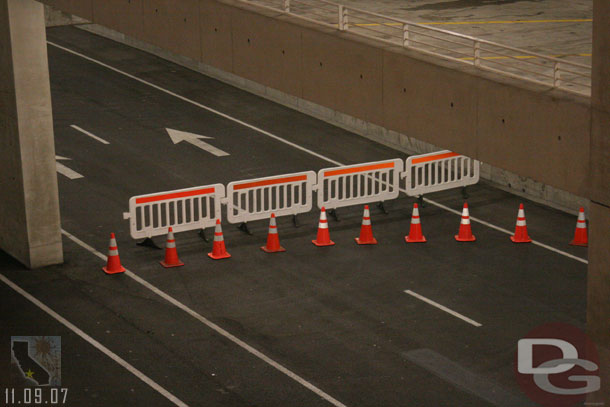 New barriers to help direct cars when they exit