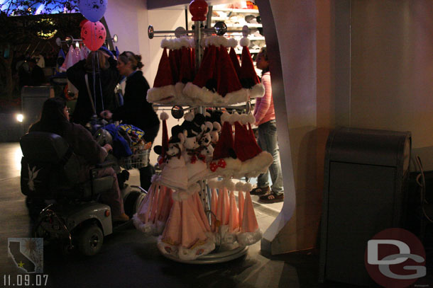 Holiday merchandise in Tomorrowland